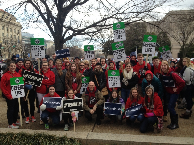 Regis Catholic Schools students join The March for Life 2015